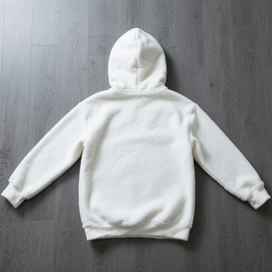 Versatile Winter Solid Color Men's Hooded Jumper Embroidered Custom Printed Oversized Plush Interior Breathable 100% Cotton - Product Image 4