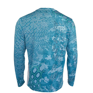 Chemise de pêche écologique imperméable coupe-vent en polyester recyclé anti-UV respirante à séchage rapide OEM en gros personnalisable - Product Image 2