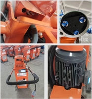 Meuleuse de sol automatique 3.7KW meuleuse de béton manuelle avec composants de boîte de vitesses de moteur automatique