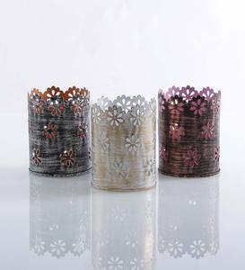 Hexagon Shape Metal <b>Tealight</b> <b>Candle</b> Votive Multi-Color for Home Wedding Event Party Tabletop Decor Votive Holders - Product Image 5