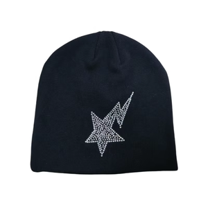 Manufacturer <b>Men</b> Plain <b>Black</b> No Cuff Gorros Jacquard <b>Beanie</b> Cap Custom All Over Logo Knitted Jacquard Fashion Winter <b>Beanie</b> - Product Image 4