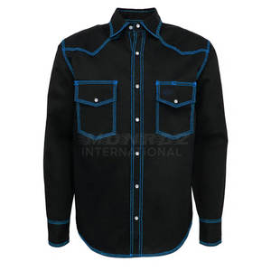 Camisa de soldadura duradera o de mezcla de algodón FR para la industria del gas y petróleo Uniforme DE SEGURIDAD personalizado Camisa FR de soldadura resistente al fuego OEM - Product Image 1