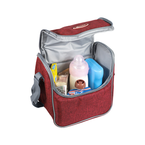Sac Isotherme Décontracté de 6 Litres avec Bandoulière Triple Épaisseur Isolé pour Déjeuner Voyage et Camping-Bordeaux - Product Image 6