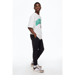 Pantalon de survêtement conique noir de qualité supérieure pantalon de sport personnalisé pour hommes vêtements de fitness pantalons et pantalons pour garçons - Product Image 3