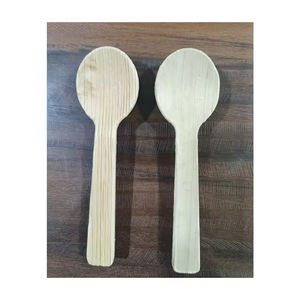 Couverts jetables biodégradables compostables écologiques de haute qualité pour les fêtes en feuille de palmier Desserts gelées de yaourt - Product Image 5