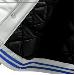 Zeta Phi Beta 1920 Greek Life Blue White Varsity Letterman Jacket Sorority ZPB Chenille Patch Founders Edition - Product Image 6