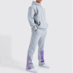 Dernier prix surdimensionné pour hommes survêtement d'entraînement nouveauté écologique personnalisé pour hommes imprimé survêtement empilé - Product Image 4