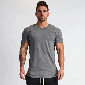Haute qualité hommes vêtements chemise de sport Slim Fit t-shirts Fitness vêtements de Sport impression personnalisée plaine compressé séchage rapide t-shirt pour hommes - Product Image 4