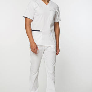 Tenues élégantes pour dentistes et hygiénistes masculins, ensembles de blouses médicales résistantes aux taches, vêtements professionnels d'hôpital, fournisseur en gros - Product Image 2