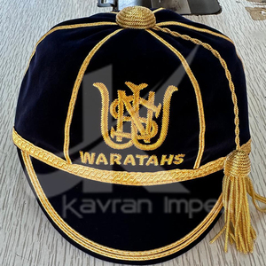 Logotipo personalizado Rugby Honor Cap Color rojo Rugby Cap con bordado de oro Gorra de rugby más vendida - Product Image 4