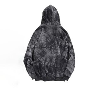 Pull-over à capuche unisexe avec logo personnalisé en gros 100% coton Tie-Dyed Plus Size Logo personnalisé Blank Plain Design pour hommes Hiver - Product Image 3