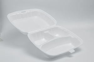 Supplier Disposable White Color PS Foam Food Container Take Away <b>Lunch</b> <b>Box</b> Hamburgers Export From Viet Nam - Product Image 4