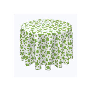 Bulk Supply Cotton Material Latest Design Embroidered Customized Print Round <b>Table</b> Clothes for Wedding - Product Image 6