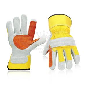 Gants de sécurité en cuir de qualité supérieure Gants de travail en cuir durable Protection des mains en cuir pur fabriqué industriellement - Product Image 1
