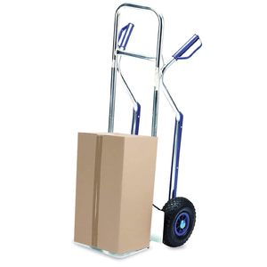 Autocarro a mano in alluminio blu 49x48x118 cm con capacità massima di 150 kg per il trasporto di merci a mano - Product Image 3