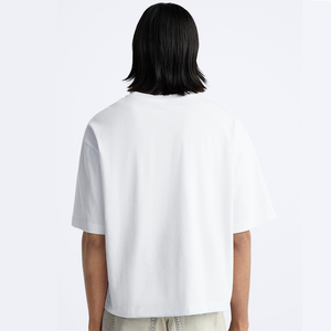 Offre Spéciale T-shirt lourd coton 300gsm recadrée t-shirts Streetwear Logo personnalisé Boxy Fit hommes, s T-shirt - Product Image 2