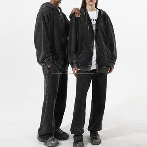 Sudaderas con capucha con cremallera completa para hombre de nuevo diseño para uso informal Ropa de invierno transpirable completamente personalizada Sudaderas con capucha con cremallera para hombre cálidas - Product Image 5