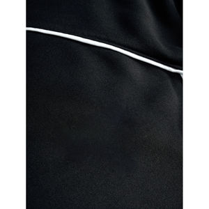 Sweat-shirt à col rond noir jais pour homme avec passepoil contrastant et pantalon de survêtement large à cordon de serrage assorti, marque privée OEM - Product Image 5