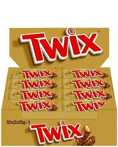 Barra de Chocolate Twix de 50 g, Dulce de Chocolate con Caramelo, Mini Golosina, Deliciosa Confitería, Paquete Económico al por Mayor - Product Image 6