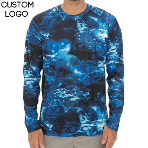 T-shirt pour homme à manches longues, style décontracté surdimensionné, motif uni, 100% coton respirant, sublimation de haute qualité, logo personnalisé - Product Image 1