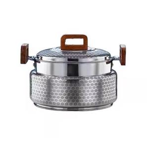 Belle casserole design européen Design fantastique Beau chauffe-plats avec poignées en bois Cadeaux de pendaison de crémaillère - Product Image 4