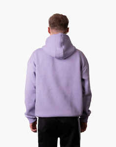 OEM 100% Sweats à capuche en coton Violet Poids lourd 465GSM Streetwear zippé avec Baggy Drop Shoulder Fit Respirant pour l'hiver - Product Image 2
