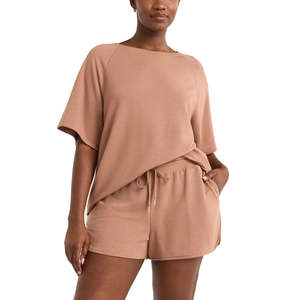 Ensemble deux pièces pour femmes, t-shirt et short, haute qualité, prix bas, tissu doux, ensembles pour femmes, ensemble 2 pièces pour femmes - Product Image 6