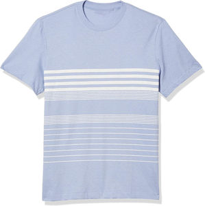 Nouveau Design Broderie 100% Coton Spandex Jersey T-shirt pour Hommes-Usine T-shirt Personnalisé Impression OEM Hommes T-shirt - Product Image 4