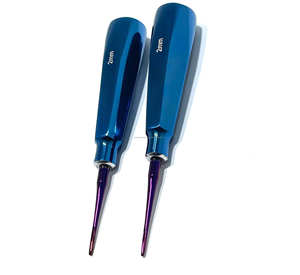 Elevadores de Raíz Rectos de 2 mm para Cirugía Oral, Herramientas de Extracción Dental de Acero Inoxidable, Manuales, Certificados CE, Profesionales - Product Image 1