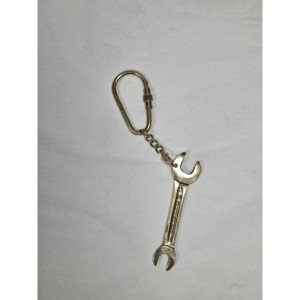 Llavero de Latón Hecho a Mano Estilo Vintage con Mosquetón, Llavero Metálico de Acero Inoxidable, la Señatura del Artesano - Product Image 2