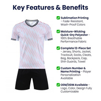 Camiseta de Fútbol Personalizada con Estampado Digital en Malla de Poliéster para Hombre