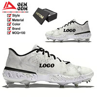 Chaussures de football légères personnalisées avec logo, crampons FG pour hommes, chaussures de sport respirantes à coupe basse pour l'entraînement au football