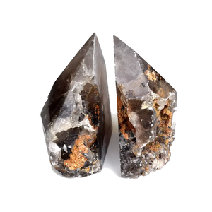 Matériaux de pierres précieuses de haute qualité, serre-livres en quartz fumé, pierres naturelles brutes, minéraux, cristaux pour la décoration, vente en gros - Product Image 3