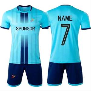 ชุดเครื่องแบบฟุตบอล7v7ที่ทันสมัยเสื้อตาข่ายใส่สบายกางเกงขาสั้นมีการออกแบบที่ทันสมัยการระเหิดชื่อตามสั่ง - Product Image 4