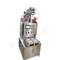 Machine d'emballage sous vide pour légumes, machine de scellage de plateau de tofu, scelleuse de plateau de carte de nourriture de viande en plastique portable,