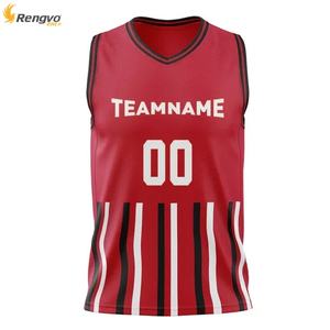 Chemises de basketball personnalisées Impression par sublimation pour le collège Maillot de basketball design pour jeunes - Product Image 5