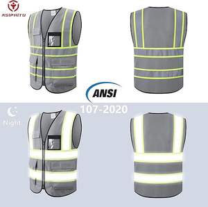 Gilet de sécurité réfléchissant de haute qualité pour hommes, gilet haute visibilité pour hommes - Product Image 3