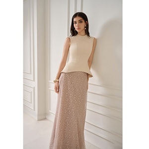 Nouvelles jupes de luxe pour femmes BORRA AURORA LACE JUPE LONGUE Haute couture jupes longues pour femmes ODM du Vietnam - Product Image 3