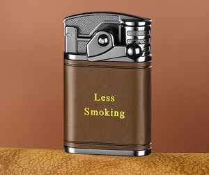 Briquet torche vintage à flamme jet, en métal, rechargeable au butane, coupe-vent, pour cigarettes, logo personnalisé, vente en gros en vrac - Product Image 4