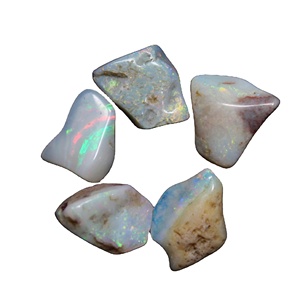 Opale australienne naturelle, forme brute lisse, pierre précieuse - Product Image 2