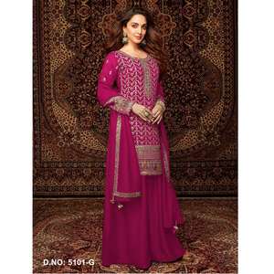 ชุดชาราราแบบปากีสถาน ชุดสلوار คามีซ ชุดงานแต่งงานแบบปากีสถานและอินเดีย ชุดสำหรับงานปาร์ตี้ ชุดบอลลีวูด ชุดชารารา ชุดปากีสถาน - Product Image 1