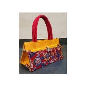Export Quality Jute <b>Handbag</b> with Cotton Lining A Great <b>Accessory</b> for Eco-Conscious Fashion Lovers Available at Affordable Price - Product Image 1