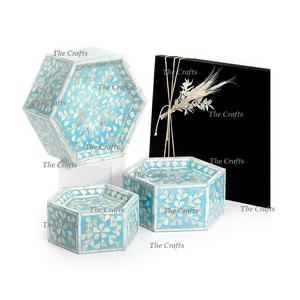 Marvelous Design <b>Cake</b> Riser Wooden With Mop Work <b>Set</b> Of Three <b>Cake</b> <b>Stand</b> For Hotel And Restaurant Usage - Product Image 3