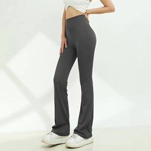 High Waisted Flared Yoga Pants Stretchy Slim Fit Active Leggings for <b>Women</b> Breathable Comfortable Dance Workout <b>Trousers</b> Custom - Product Image 1