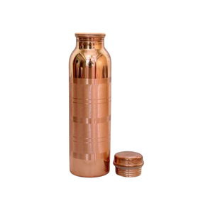 Copper Hammered <b>Water</b> <b>Bottle</b> & Tumbler Drinkware Gift Set Ayurvedic Health Benefits Handcrafted Home Kitchen <b>Bottle</b> With 2 <b>Glass</b> - Product Image 5