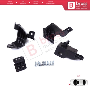 Juego de pestañas de soporte de reparación de montaje de soporte de faro del lado izquierdo para Corolla MK12 E21 2019-On Sedan 81150-02T51 - Product Image 4