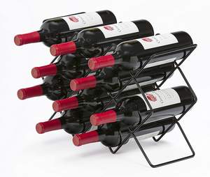 Estante para Botellas de Vino de Hierro, Forma Rectangular, con Capacidad para 6 Botellas, para Fiestas - Product Image 4