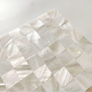 Décoration murale de bureau de luxe en mosaïque de nacre blanche faite à la main avec artisanat indien - Product Image 5