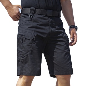 Pantalones cortos de secado rápido para hombre, Shorts masculinos de cintura expandible, informales, ligeros, resistentes al agua, transpirables, sin cinturón - Product Image 1