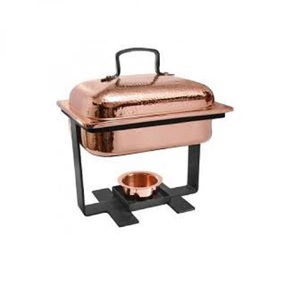 Restaurants Kitchen Tabletop <b>Food</b> Supplies Brass Chafing Dish 1 Qt Fuel-Powered Gas Heating Wedding Party Tableware Decorative - Product Image 3